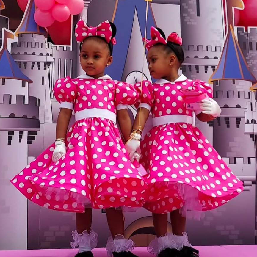 VIDEO: Amara La Negra celebra a lo grande el cumpleaños de sus hijas 11 Amara la negra y sus hijas