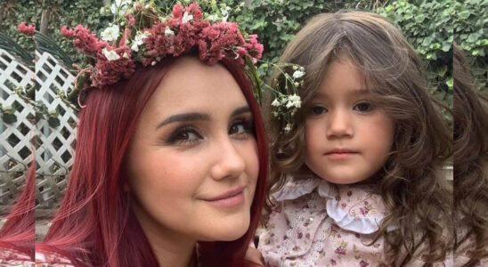 Dulce María muestra la cama de ensueño que le preparó a su pequeña hija 24 Dulce María y su hija