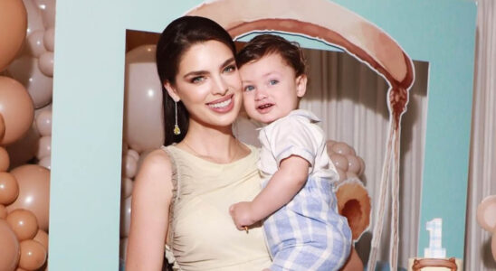Nadia Ferreira y su hijo Marquitos
