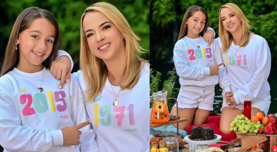 Adamari Lopez y su hija Alaia