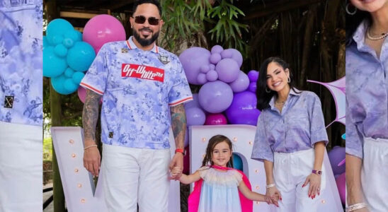 Raphy Pina y su hija Vida isabelle