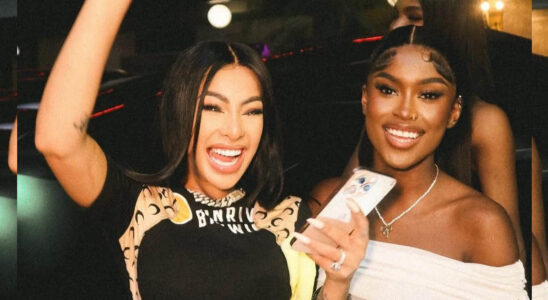 VIDEO: Yailin deja a todos con la boca abierta al hacerle un regalo a una amiga de su infancia 1 Yailin y su amiga Kika