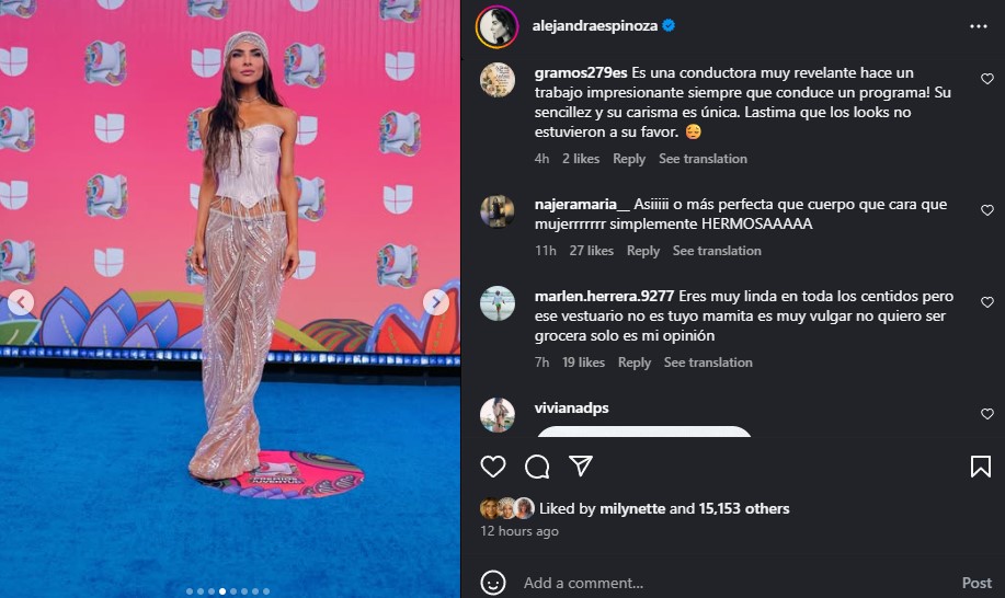 El look más comentado de la noche, Alejandra Espinoza entre halagos y críticas 15 espinoza5 SOY CHALUPA