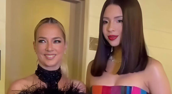 VIDEO: Adamari Lopez cuenta todo sobre el encuentro entre ella y Ángela donde dicen que fue grosera 31 Adamari Lopez y Angela sonriendo a la camara