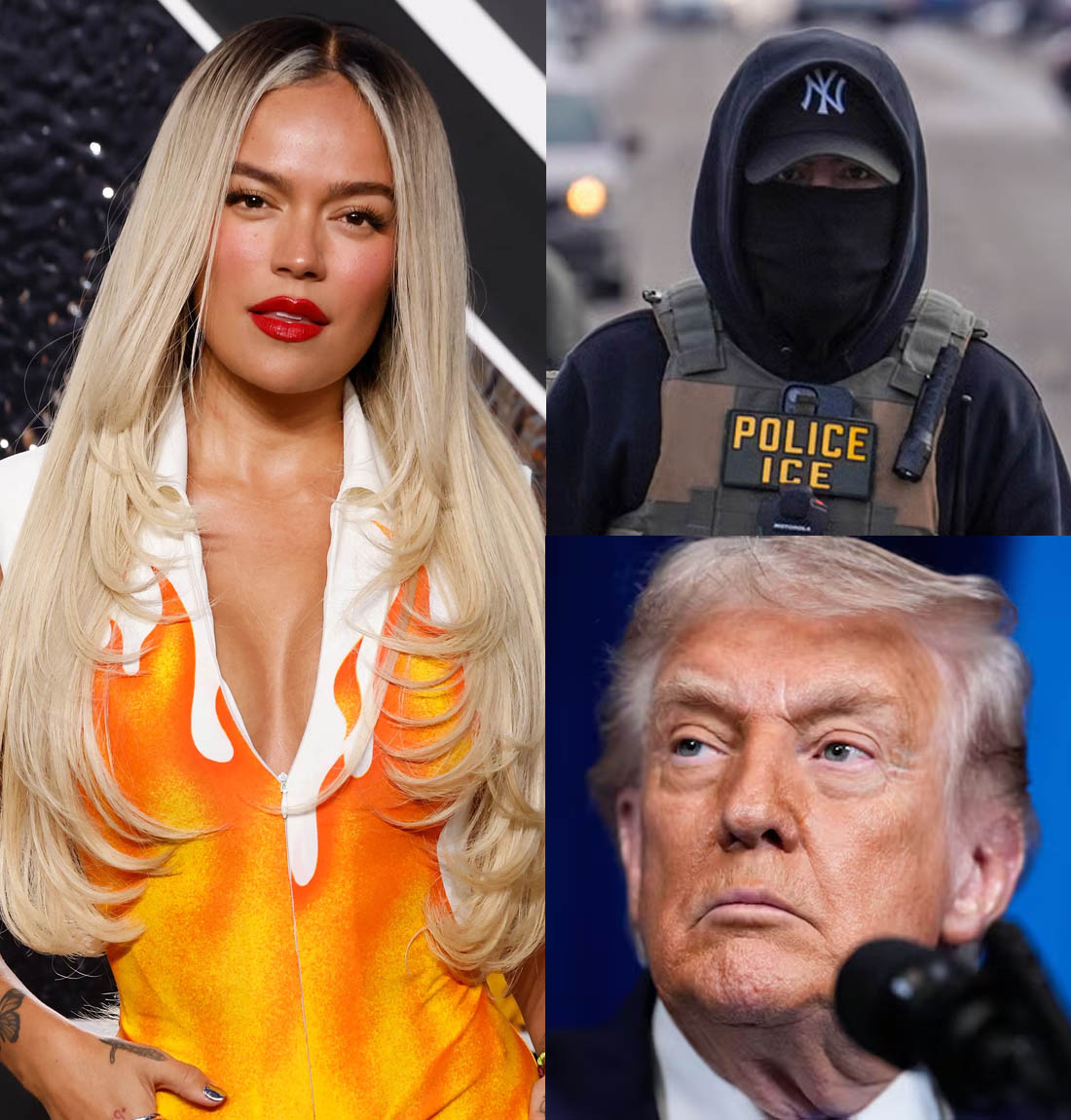 Karol G revela que el ICE le hizo una dura advertencia luego de que ella hablara de los inmigrantes en USA 9 karol g trump ice SOY CHALUPA