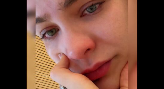 Embarazada, cansada y con lágrimas en los ojos, Migbelis Castellanos comparte con sus seguidores el drama que vivió en el aeropuerto de España 1 migbelis castellanos llorando SOY CHALUPA