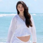 Nadia Ferreira y su tierna sesión de fotos en la playa