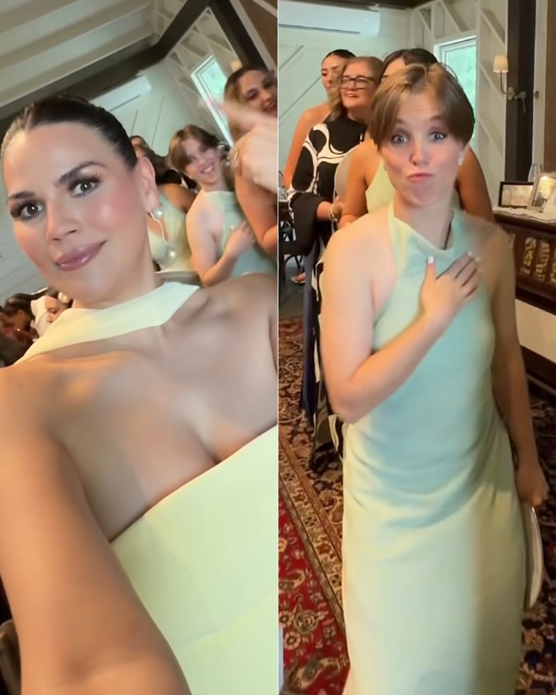 El feo gesto de Karina Banda con una de las hijas de Carlos Ponce en la boda de otra de ellas 7 Karina Banda